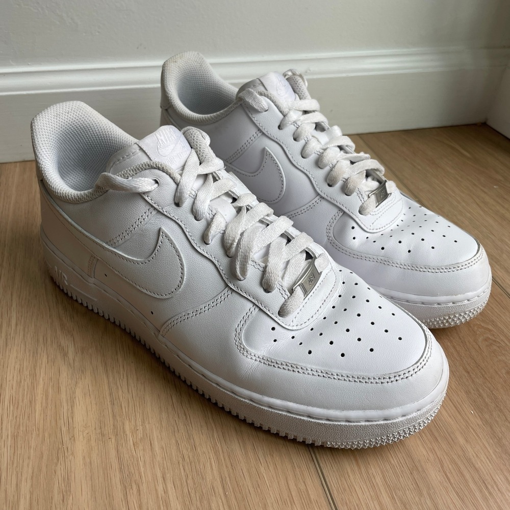 Nike Air Force 1 Low Triple White Sneakers 315122-111 AF1 Low Top Shoes